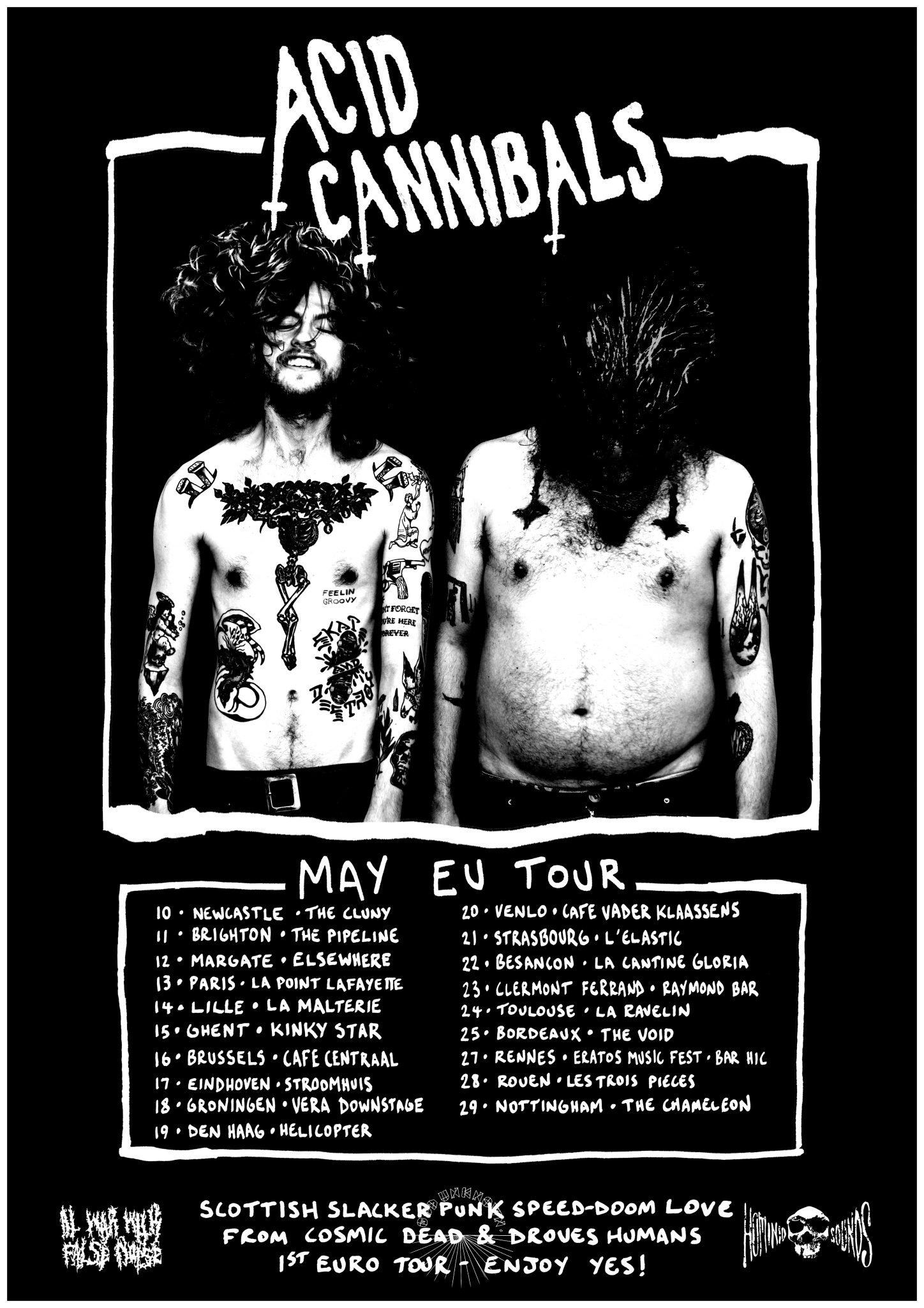 Acid Cannibals Euro Tour Announcement Echoes And Dust